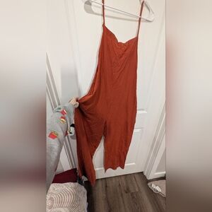 Emery Rose XL Women's Rust Jumpsuit